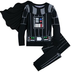 New 10 Kids Disney Darth Vader Costume PJ Pals Star Wars, Top Pants Cape